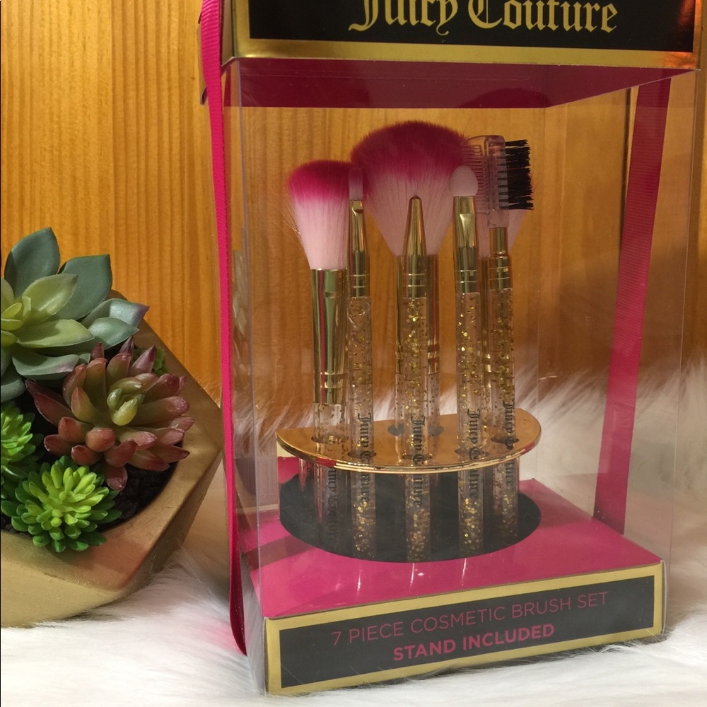 LAST ONE Juicy Couture 7pc brush set+stand+giftbox - Picture 8 of 8